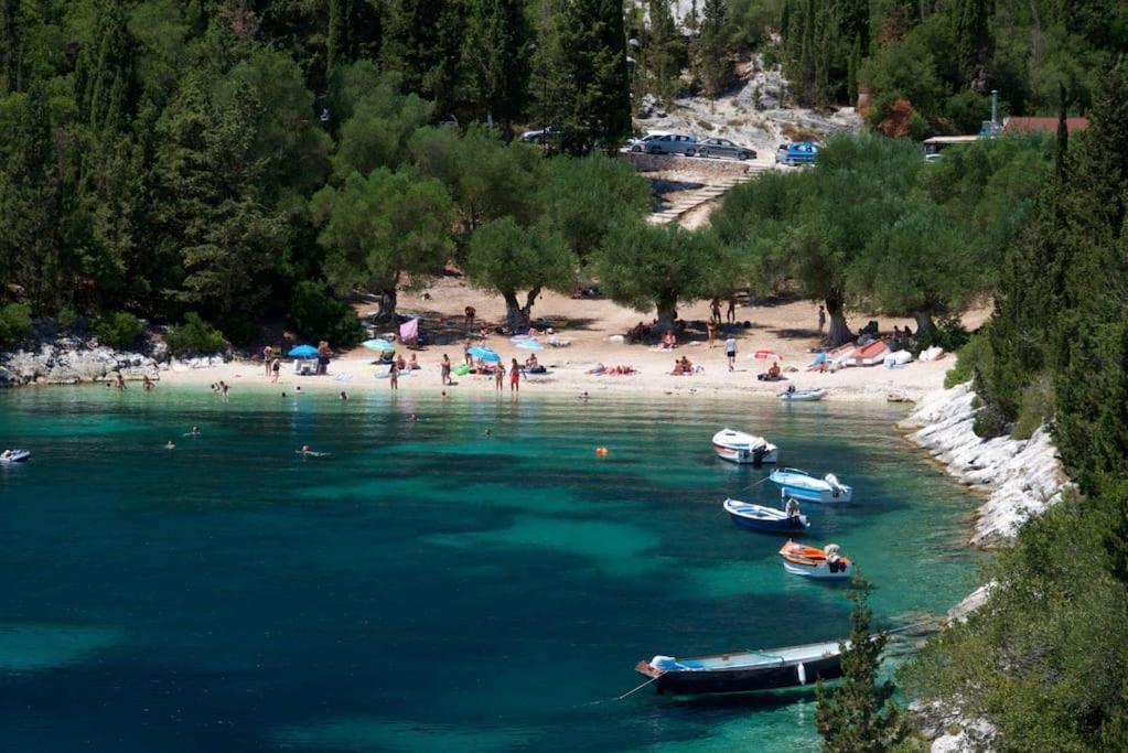 Villa Elisabeth Sea View Private Pool Fiskardo Kefalonia Katsarata Ngoại thất bức ảnh