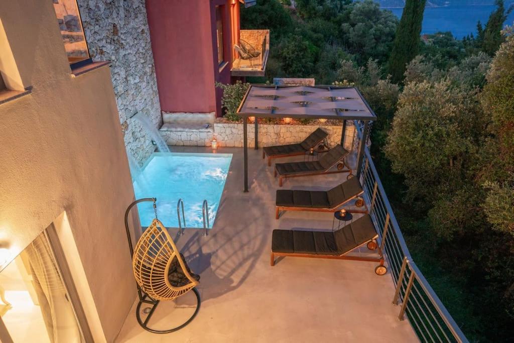 Villa Elisabeth Sea View Private Pool Fiskardo Kefalonia Katsarata Ngoại thất bức ảnh